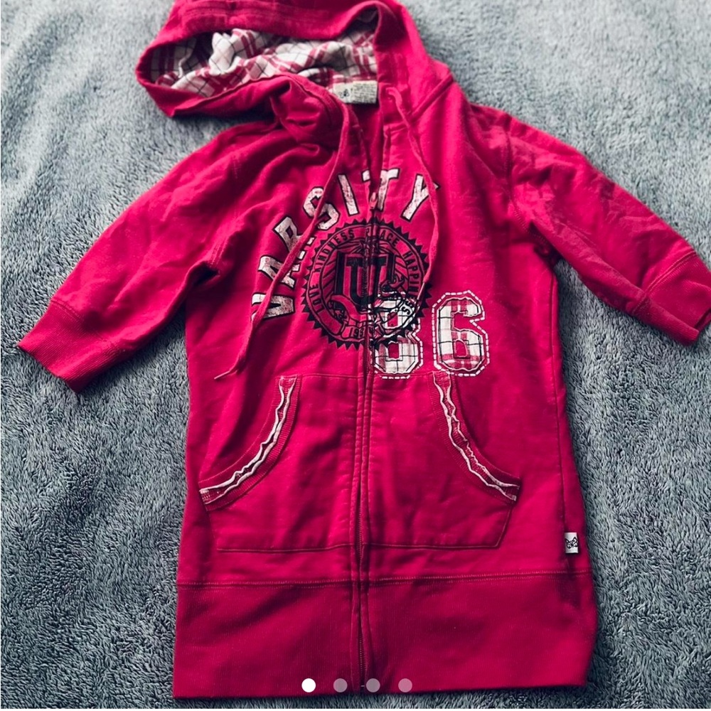 Y2k 2000s Self Esteem plaid bimbo cute hoodie top